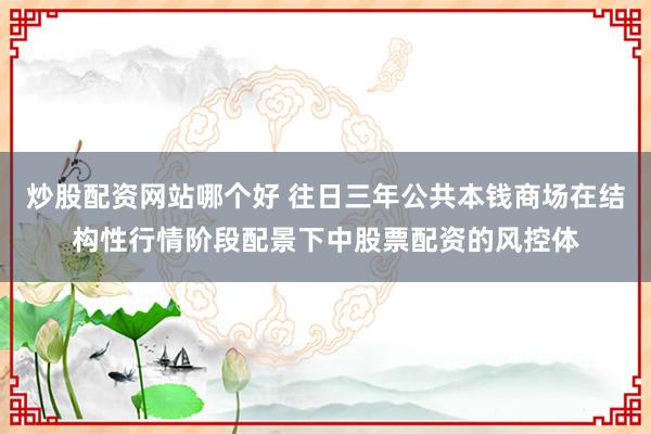 炒股配资网站哪个好 往日三年公共本钱商场在结构性行情阶段配景下中股票配资的风控体